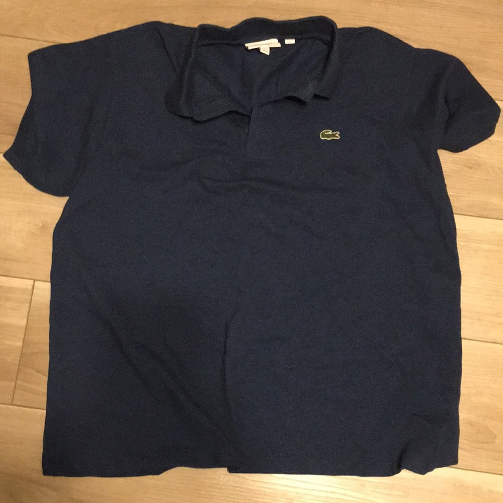 Mens XXL NAVY LACOSTE POLO